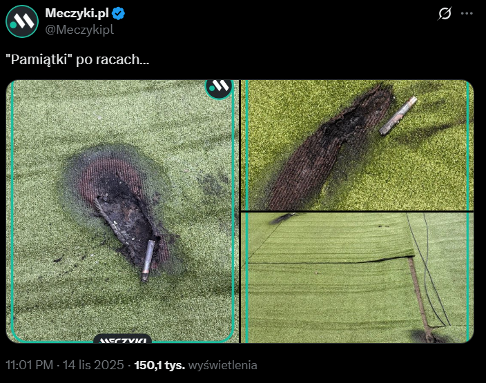 PAMIĄTKI po racach na Stadionie Narodowym...